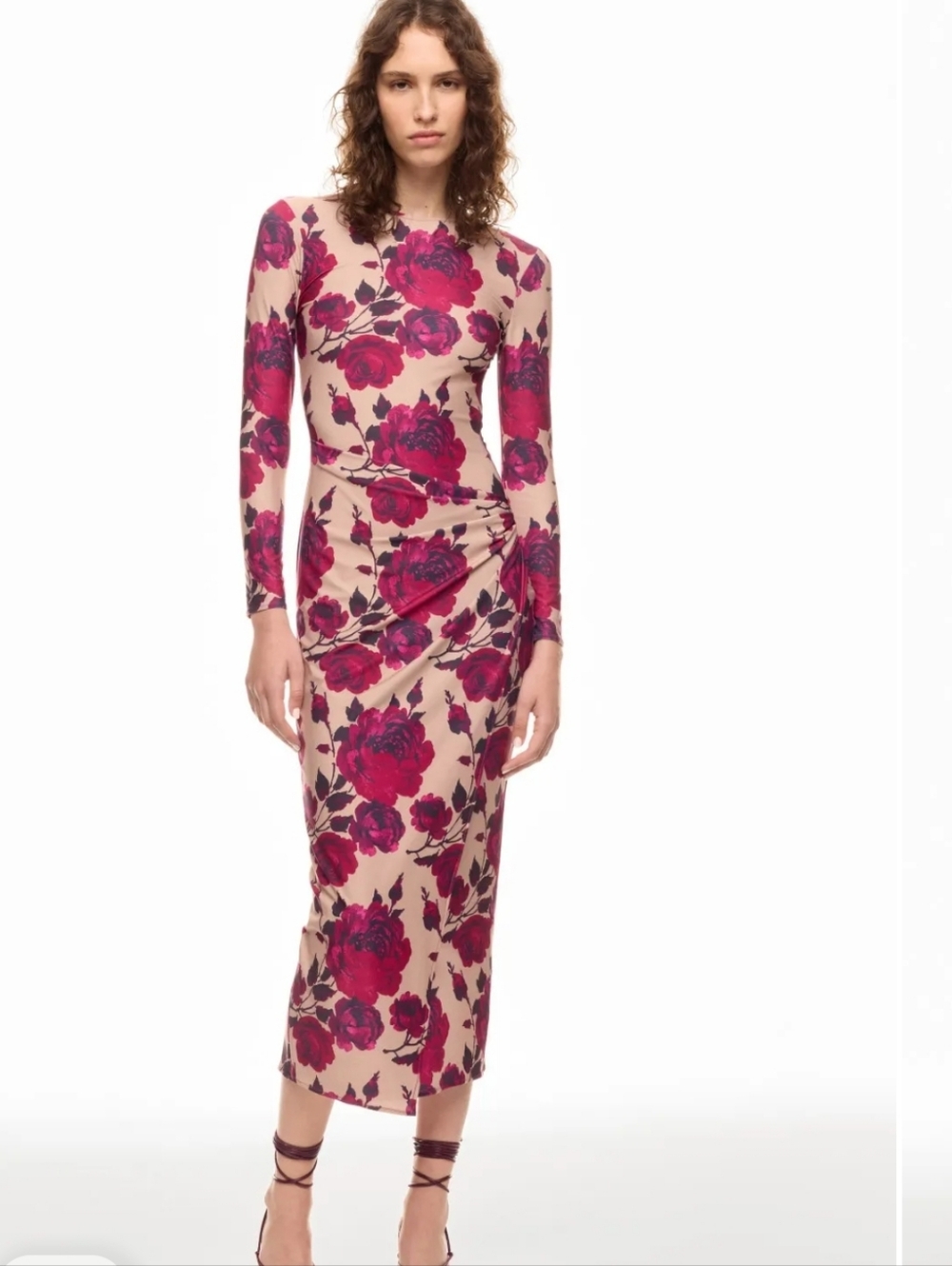 NWOT Womens Draped Pencil Dress Add to Hearts ARIAS NEW YORK